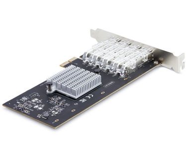 Startech.com 4-Port GbE SFP Netwerkkaart, PCIe 2.0 x2, Intel I350-AM4 4x 1GbE Controller, 1000BASE Koper/Glasvezel, Dual-Port Gigabit Ethernet NIC, Desktop/Server Backplanes, Windows en Linux Compatibel