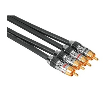 Hama Connection Cable 2 RCA (phono) Plugs-2 RCA (phono) Plugs, chromium, 1.5m