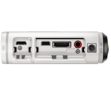 Sony HDR-AS100V + waterdichte hoes + Live-View-afstandsbediening Wit