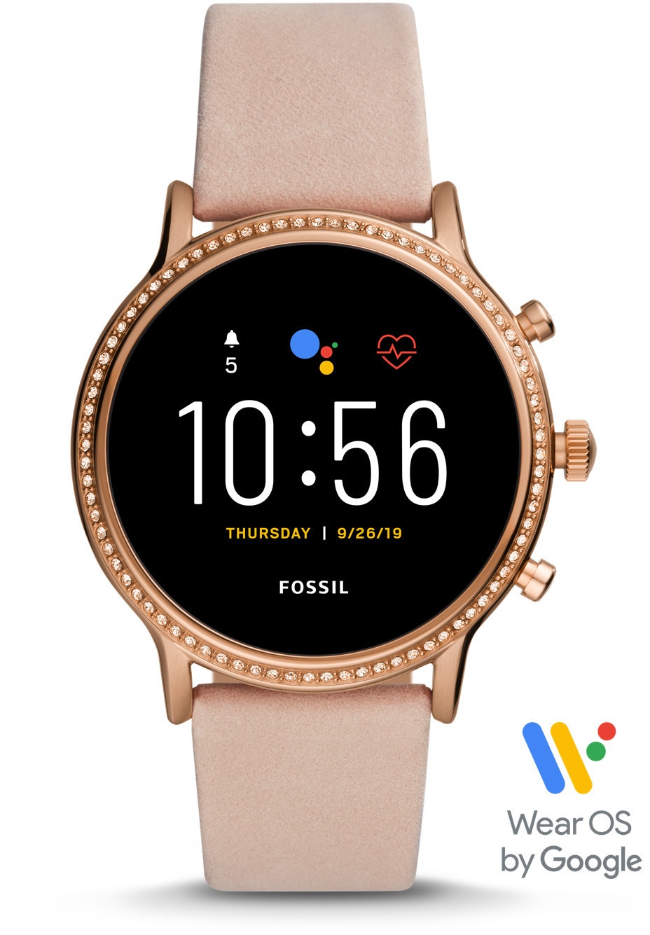 Fossil Julianna HR Gen 5 FTW6054 Rosé Goud (Roze) - Kenmerken - Tweakers