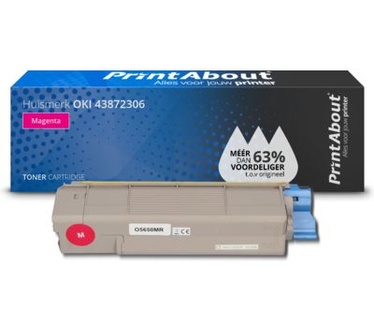 PrintAbout Huismerk OKI 43872306 Toner Magenta