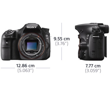 Sony Alpha A58K + 18-55 mm F3.5-5.6 SAM II Zwart