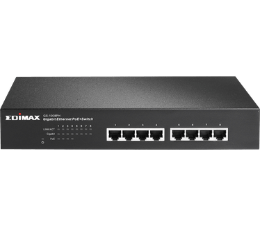 Edimax 8-Port Gigabit Ethernet Switch met 4 PoE+ Ports