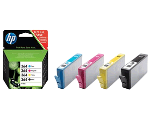 HP Nr. 364 zwart en kleur cartridge combo pack