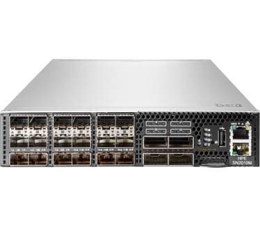 HPE 25GbE 18SFP28 4QSFP28 Power to Connector Airflow Half Width Switch SN2010M with NVIDIA Cumulus