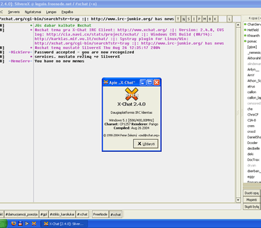 SilvereX X-Chat for Windows screenshot (groot)