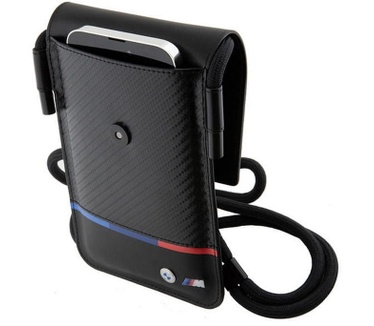 BMW Carbon Tricolor Heuptas (Scherm tot 7 Inch) - Zwart Zwart