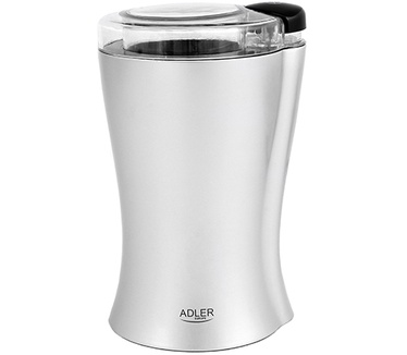 Adler AD 443 koffiemolen, 150 W, zilver metallic