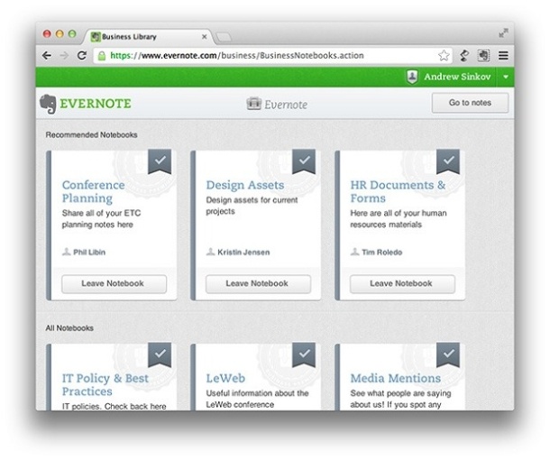 Evernote Business