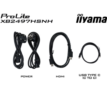 Iiyama XB2497HSNH-B1 24IN IPS LCD 4MS 1920X1080 350CD/M2 HDMI/DP/USB 2