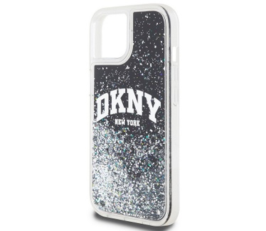 DKNY Liquid Glitter Arch Logo Back Case - iPhone 11 (6.1") Zwart Zwart