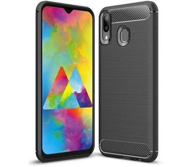 qMust Samsung Galaxy M20 Rugged TPU Case - Zwart