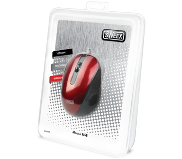 Sweex USB Mouse rood