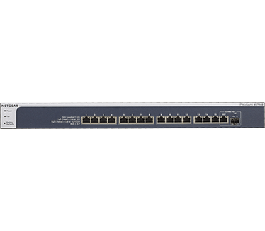 Netgear XS716E Managed L2 10G Ethernet (100/1000/10000) 1U Zwart