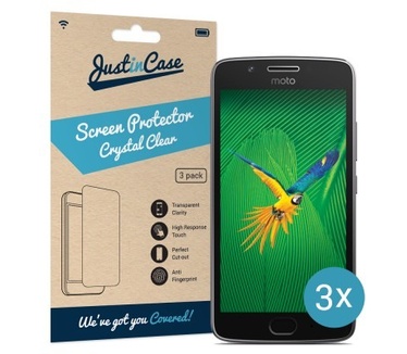 Just in Case Motorola Moto G5 Plus Screenprotector - 3 stuks - Crystal Clear