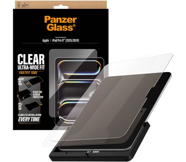 PanzerGlass PanzerGlass® Screen Protector iPad Pro 11" (2024-2025) | Ultra-Wide Fit w. Fastfit tool