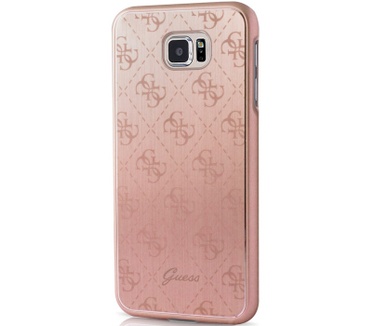 Guess 4G Aluminium Hard Case voor Samsung Galaxy S7 Edge - Roségoud Rosé Goud