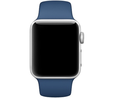 Apple Watch 38mm Siliconen Sportband - Middernachtblauw