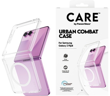 PanzerGlass CARE™ by PanzerGlass® Urban Combat Case Transparent w. White Qi Samsung Galaxy Z Flip7 | Z Flip8