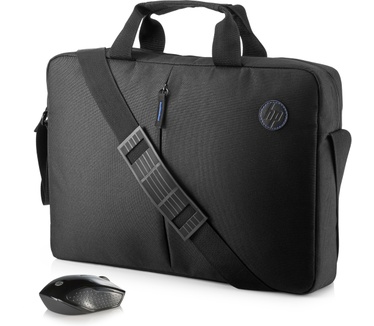 HP Value koffertje en draadloze muis, kit Zwart