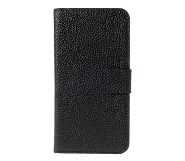 Kees Lederlook Portemonnee Hoesje HTC Desire 526G - Zwart