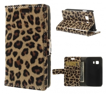 Kees Luipaard Print Portemonnee Hoesje Galaxy Young 2