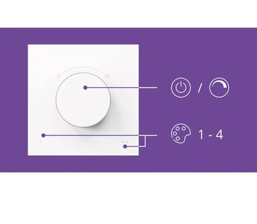 WiZ Connected WiZ Dial Switch - slimme draaiknop met USB aansluiting Wit