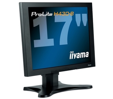 Iiyama ProLite  H430-B (17", 25ms, D-sub/DVI-D, Zwart)