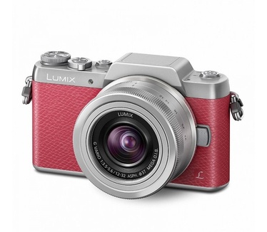 Panasonic Lumix G DMC-GF7 + Lumix G Vario 12-32mm F3.5-5.6 Asph. Mega OIS Roze