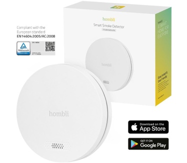 Hombli Smart Smoke Detector Ultra Slim White