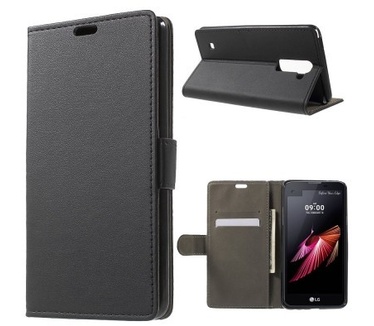 qMust LG Stylus 2 Wallet Case - TPU frame - Black