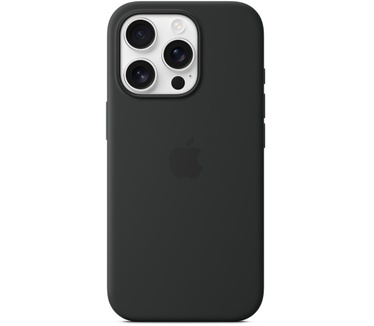 Apple Siliconen Back Cover met MagSafe - iPhone 16 Pro Zwart