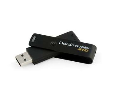 Kingston 8GB USB DATATRAVELER 410 8GB USB DATATRAVELER 410 15 MB/SEC READ 6 MB/SEC WRITE DT410/8GB Zwart
