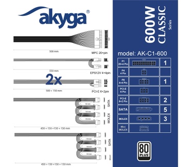 Akyga AK-C1-600