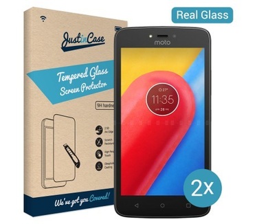 Just in Case Tempered Glass Motorola Moto C Plus - 2 pack