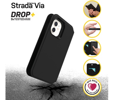 Otterbox Strada Via Series voor Apple iPhone 12 mini, zwart