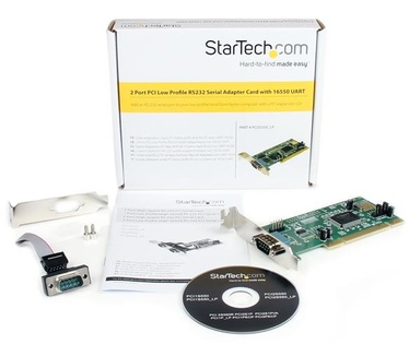 Startech.com 2-poort PCI Low Profile RS232 Seri