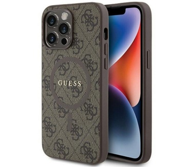 Guess 4G MagSafe Back Case - Apple iPhone 15 Pro Max (6.7") Bruin Bruin