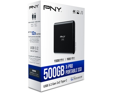 PNY X-Pro 500GB Zwart