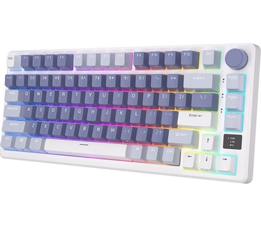 Royal Kludge RKM75 ISO-ES Hot-Swappable Switch Brown Wireless Ocean Blue