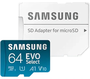 Samsung microSDXC 64GB + SD adapter
