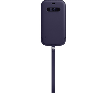Apple Leren sleeve met MagSafe voor iPhone 12 Pro Max Paars