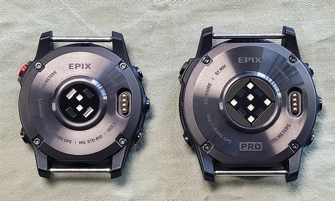 Garmin Epix Gen2 met Elevate V4 sensor en Epix Pro Gen2 met Elevate V5 sensor