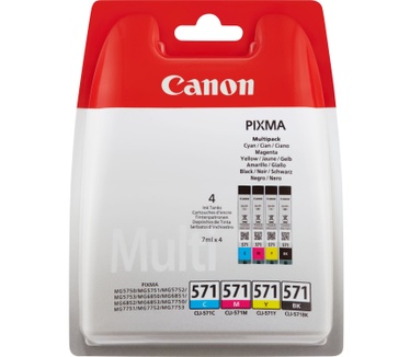 Canon CLI-571 Multipack (zwart/cyaan/magenta/geel)