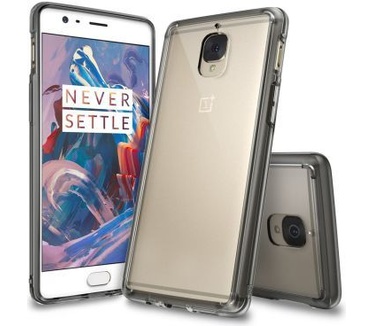 Ringke Fusion OnePlus 3T / 3 Hoesje Doorzichtig Smoke Black Transparant