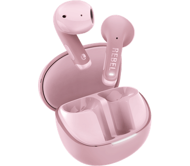 Hama Fresh 'n Rebel Twins Core 2 - Draadloze oordopjes - Bluetooth oortjes met 40 uur speeltijd - Met Microfoon en App - Pastel Pink Groen