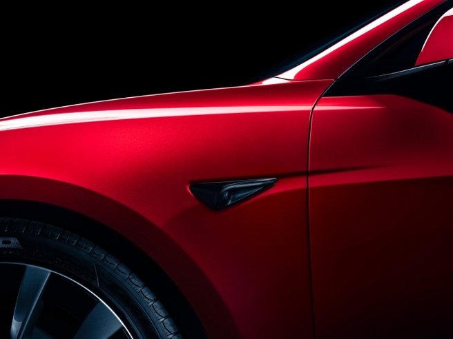 Camera van een Tesla Model 3