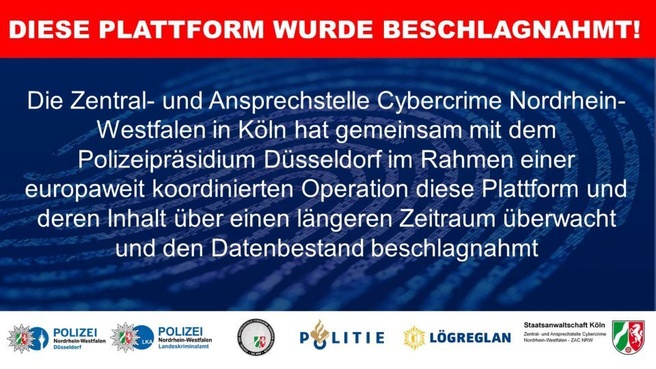 Inbeslagname Duitse politie Crimemarket.is