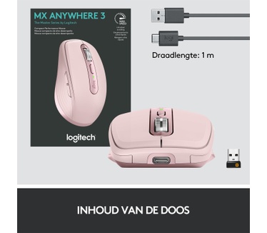 Logitech MX Anywhere 3 Roze