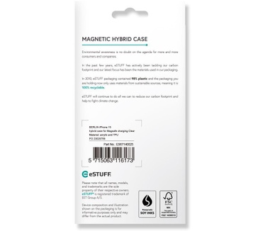 eStuff ES67140025 (iPhone 15) Transparant